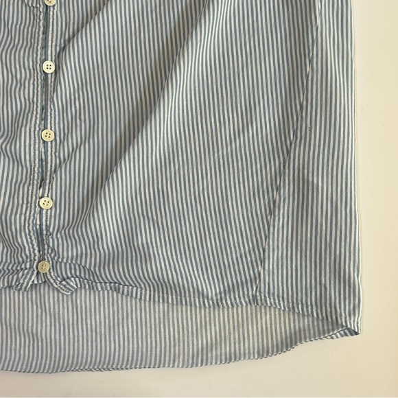 Frame Denim Blue Striped Button Down Shirt - Picture 5 of 10